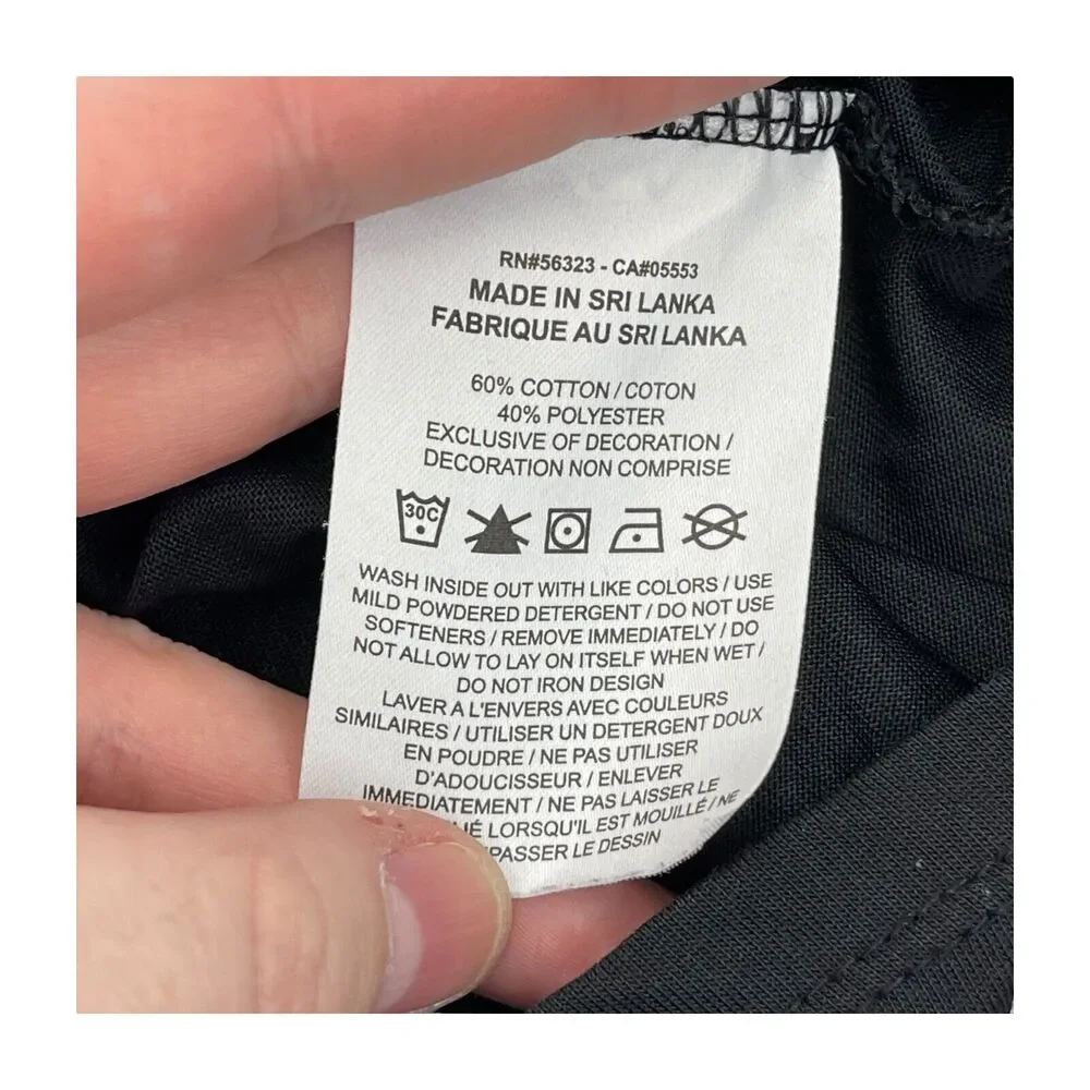 Nike T-Shirts Men's Medium Black Karma Water Cotton Round Neck Short Sleeve - Picture 8 of 8